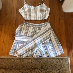Striped two piece set